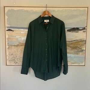 Xirena Button up, Green Blouse